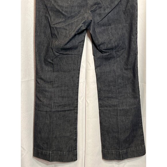 Gap Curvy Fit Flared Leg Pants Size 6A Dark Gray Denim - Picture 6 of 9